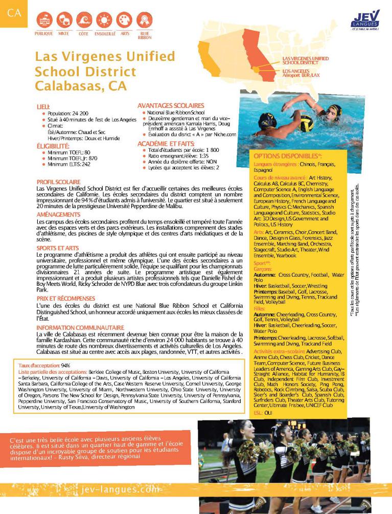 Las Virgenes Unified School District Calabasas, CA