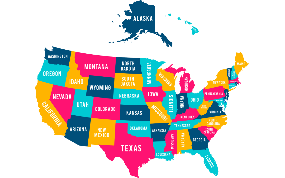 Carte USA Slect High School by JEV LANGUES