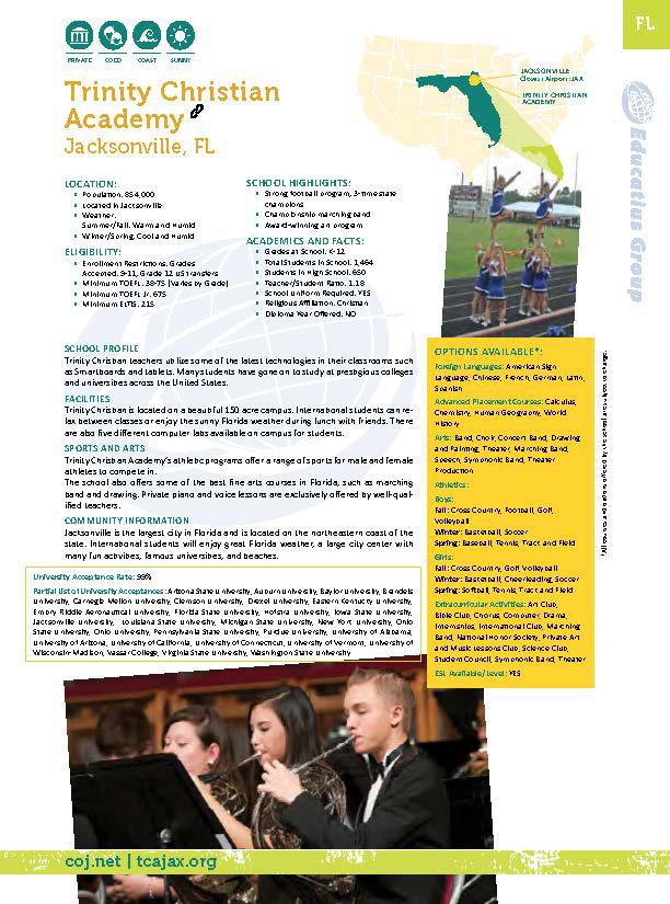 Trinity Christian Academy Jacksonville Floride