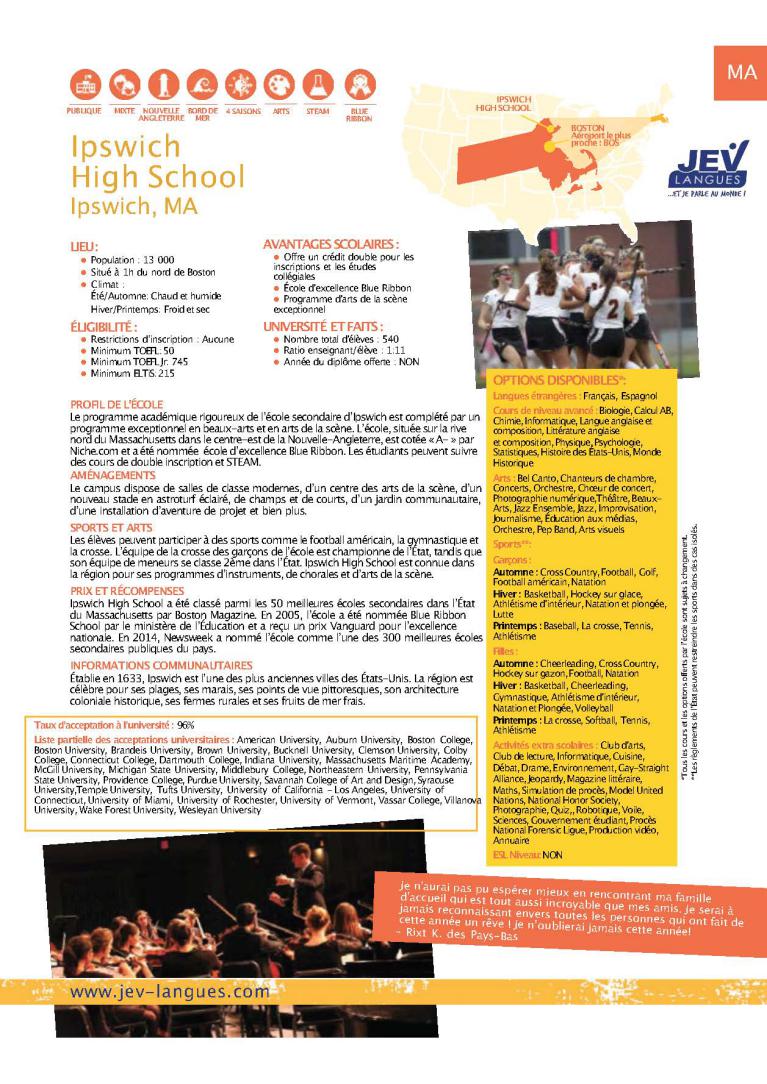 Ipswich High School Massachusetts