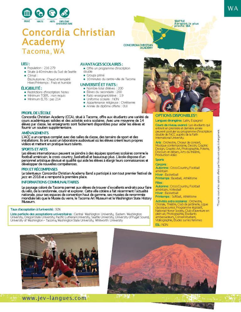Concordia Christian Academy Tacoma